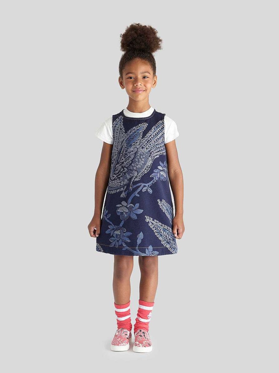 ETRO Kid'S Denim Jacquard Dress | Dresses