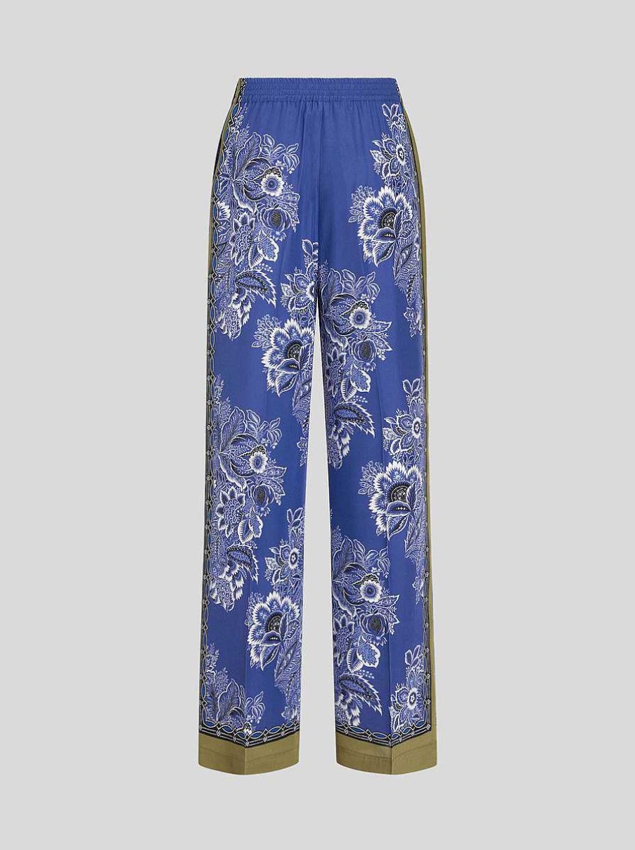 ETRO Bandanna Bouquet Palazzo Trousers | Trousers