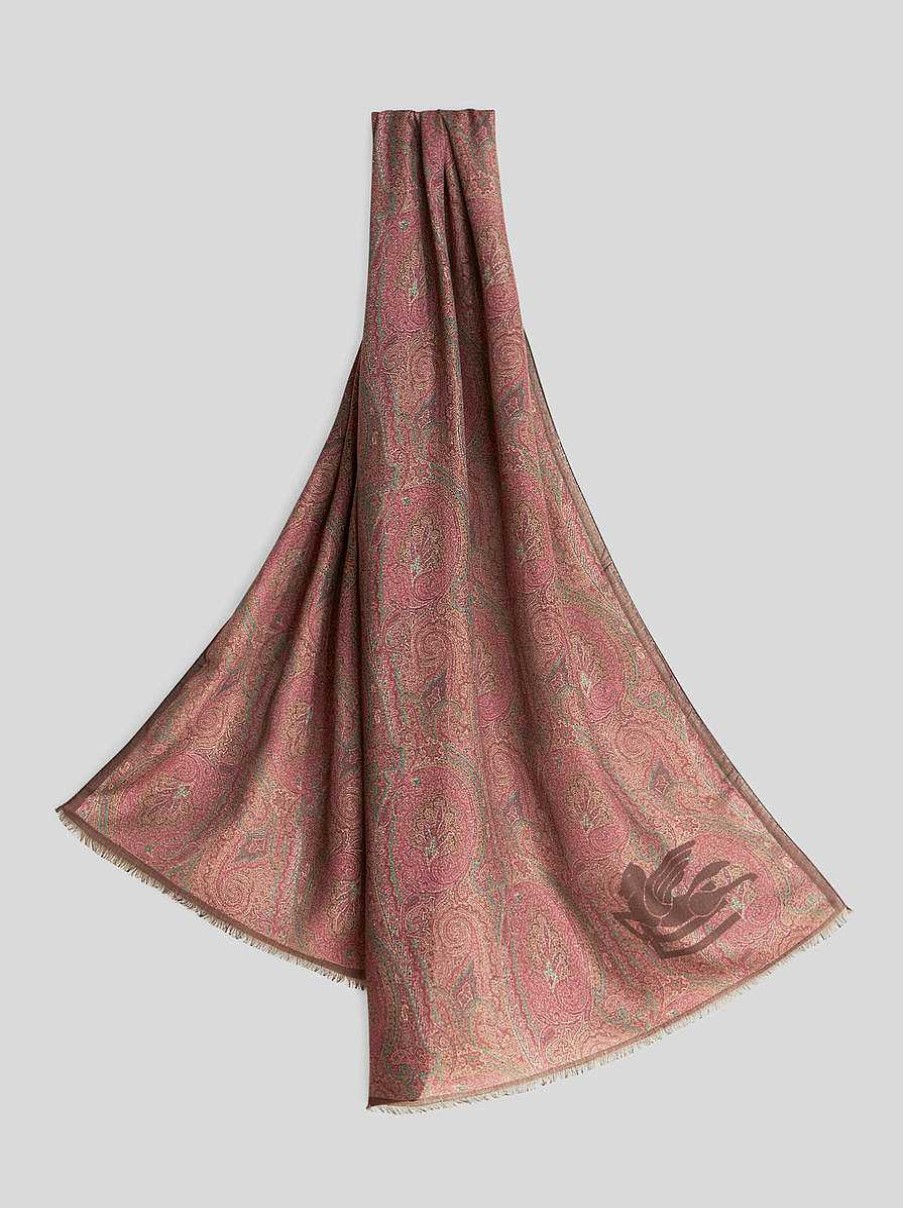 ETRO Scarf With All-Over Paisley Designs | Scarves