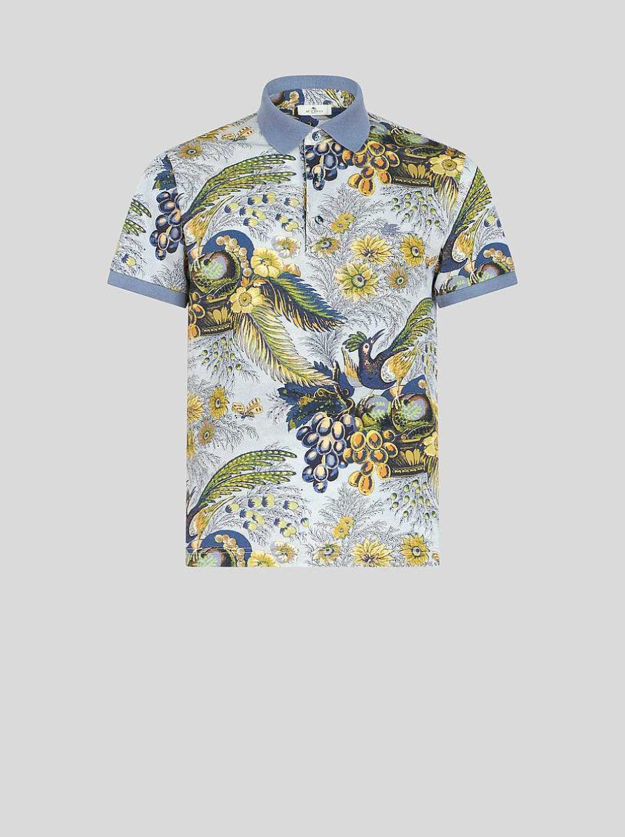 ETRO Polo Shirt With Floral Print | Polo Shirts