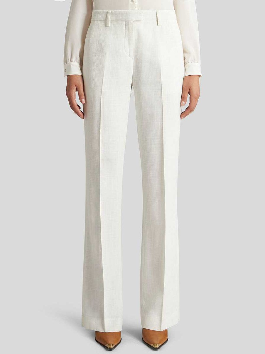 ETRO Slub Fabric Trousers | Trousers