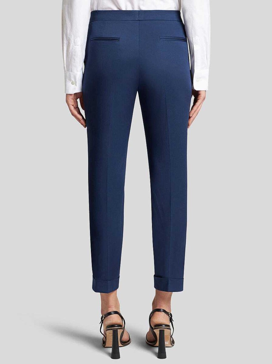 ETRO Cropped Stretch Fabric Trousers | Trousers