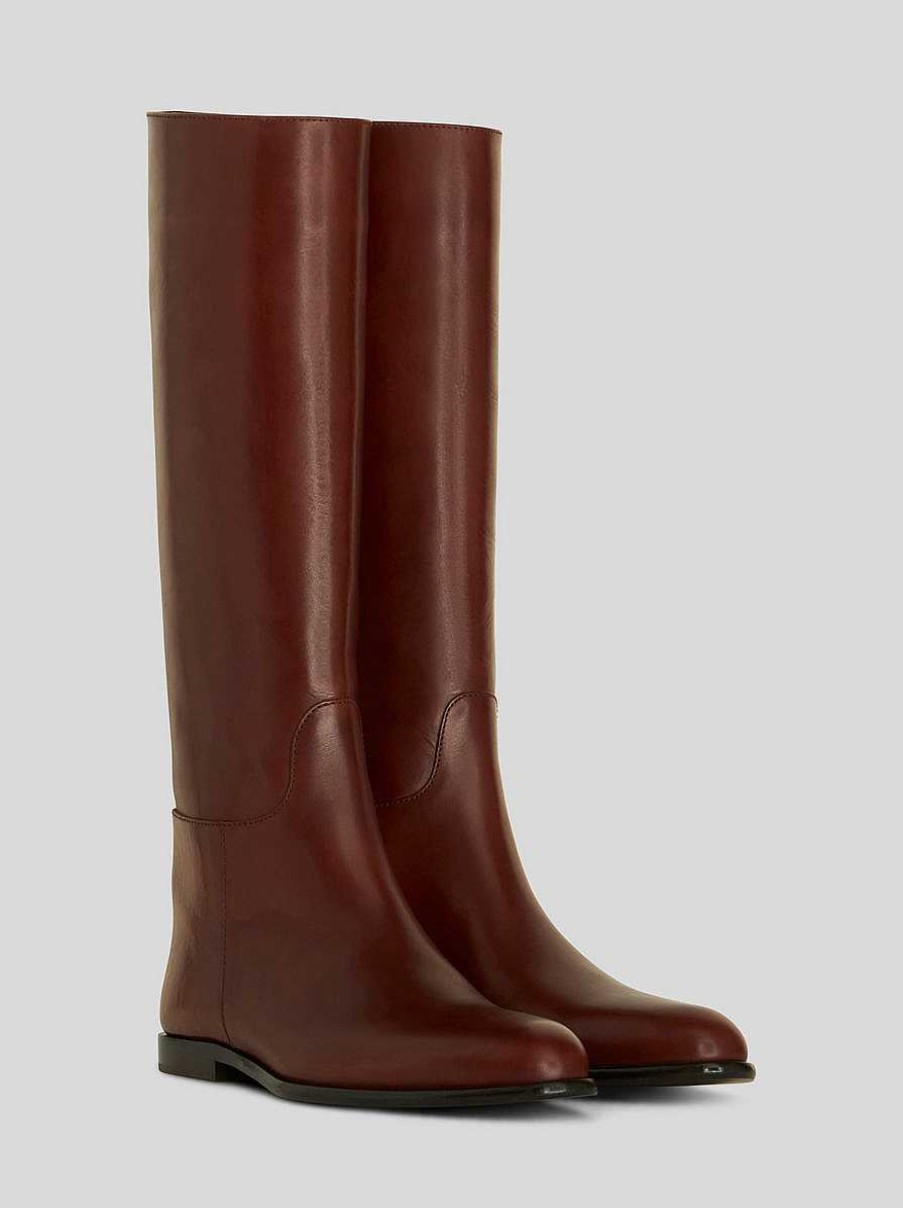 ETRO Leather Riding Boots | Boots And Ankle Boots