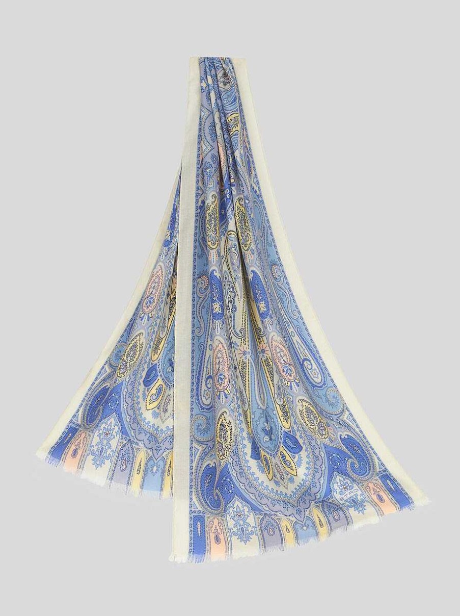 ETRO Paisley Silk And Cashmere Scarf | Scarves And Silk