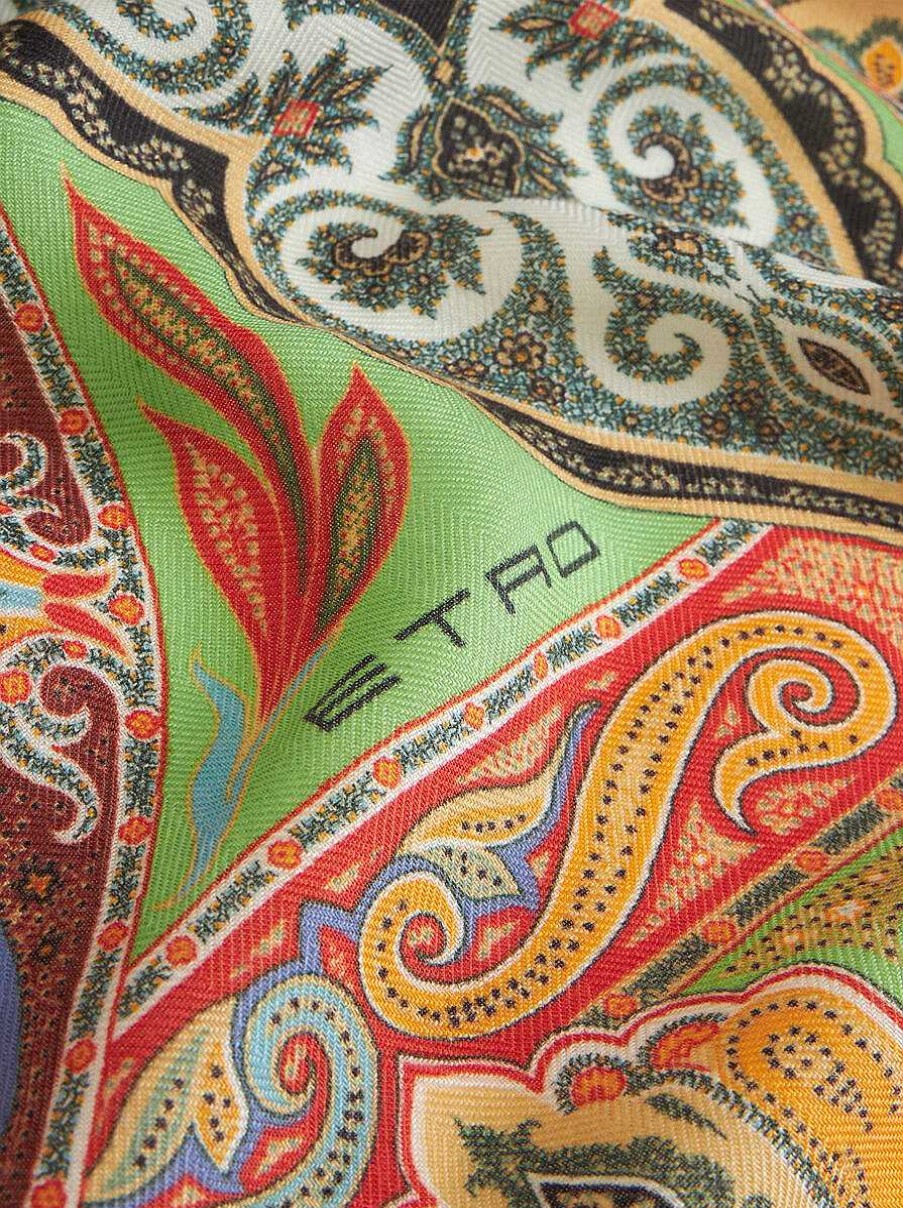 ETRO Paisley Silk And Cashmere Shawl | Scarves And Silk