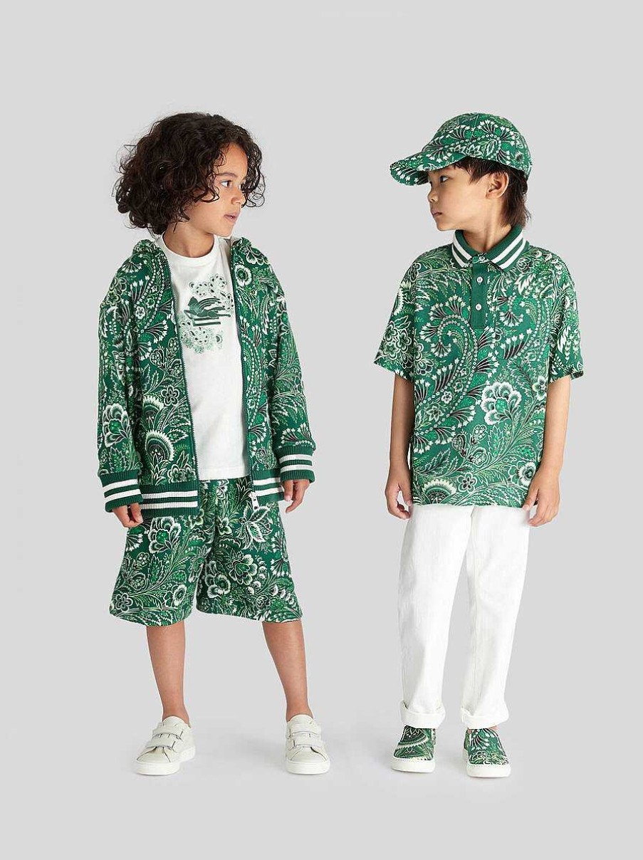 ETRO Kid'S Solid-Colour Paisley Bermuda Shorts | Trousers And Shorts