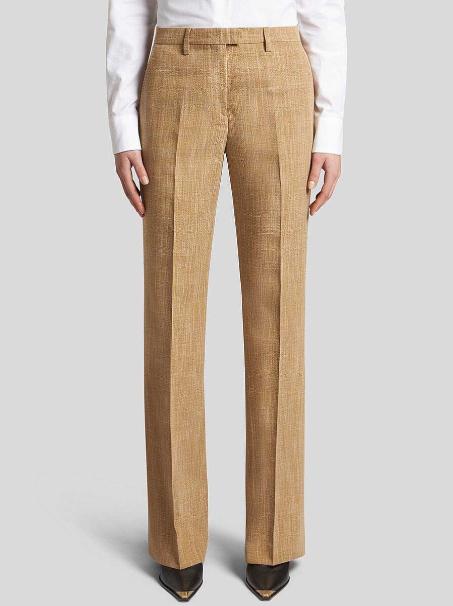 ETRO Slub Fabric Trousers | Trousers