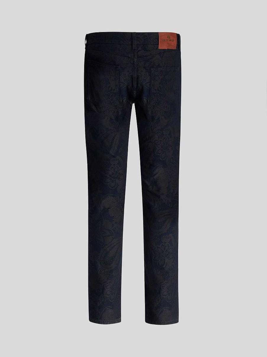 ETRO Cotton Jacquard Jeans | Denim