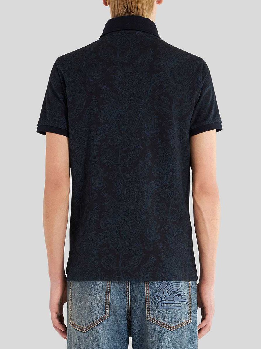 ETRO Paisley Cotton Polo Shirt | Polo Shirts