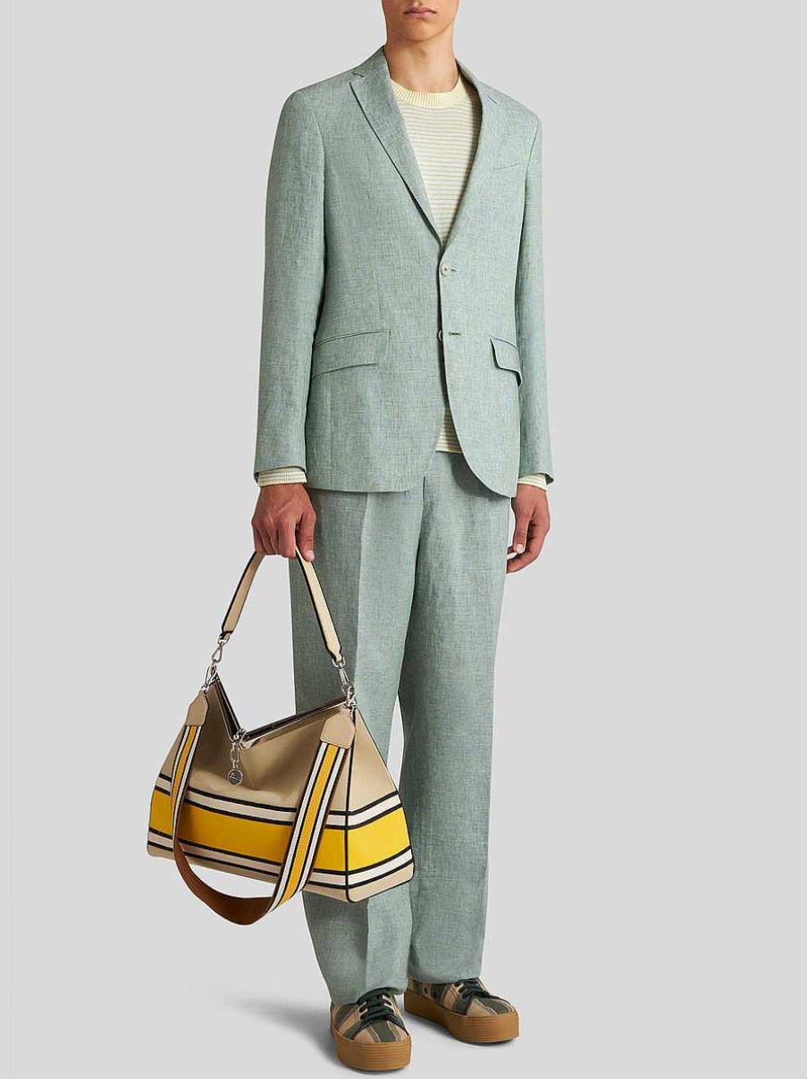 ETRO Linen Trousers With Drawstring | Trousers