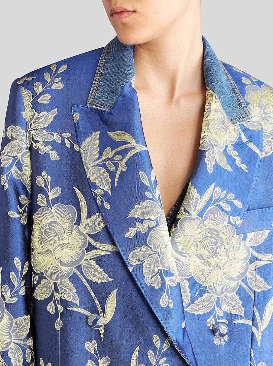 ETRO Double-Breasted Jacquard Jacket | Jackets