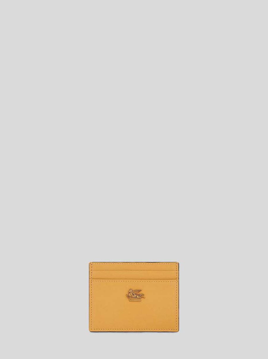 ETRO Leather Credit Card Holder With Pegaso | Wallets And Credit Card Holder