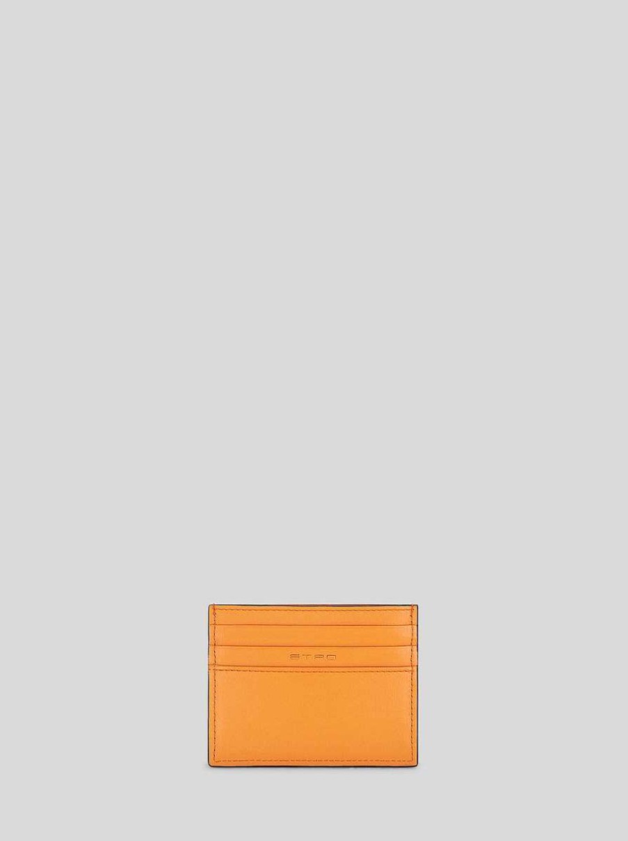 ETRO Leather Credit Card Holder With Pegaso | Wallets And Credit Card Holder