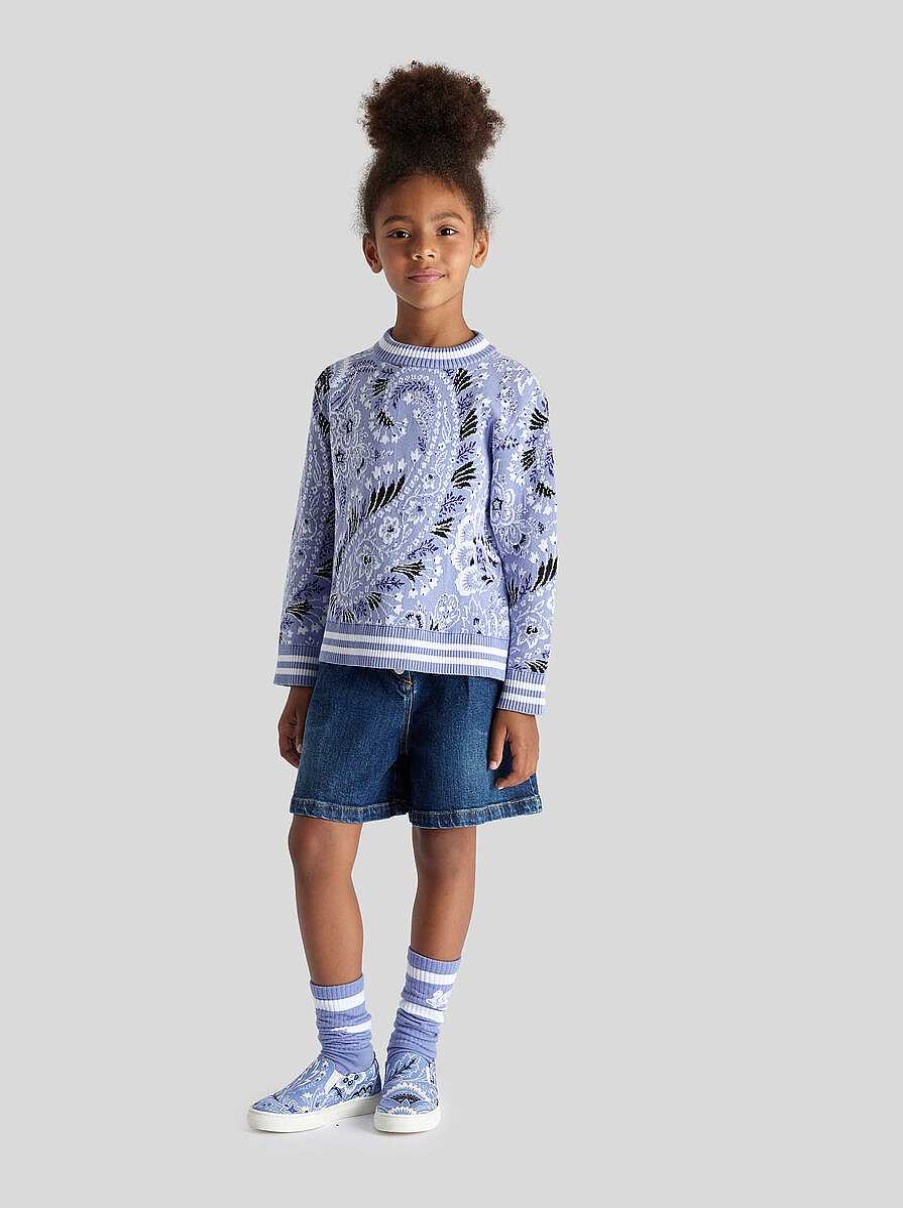 ETRO Kid'S Denim Bermuda Shorts | Trousers, Shorts And Skirts