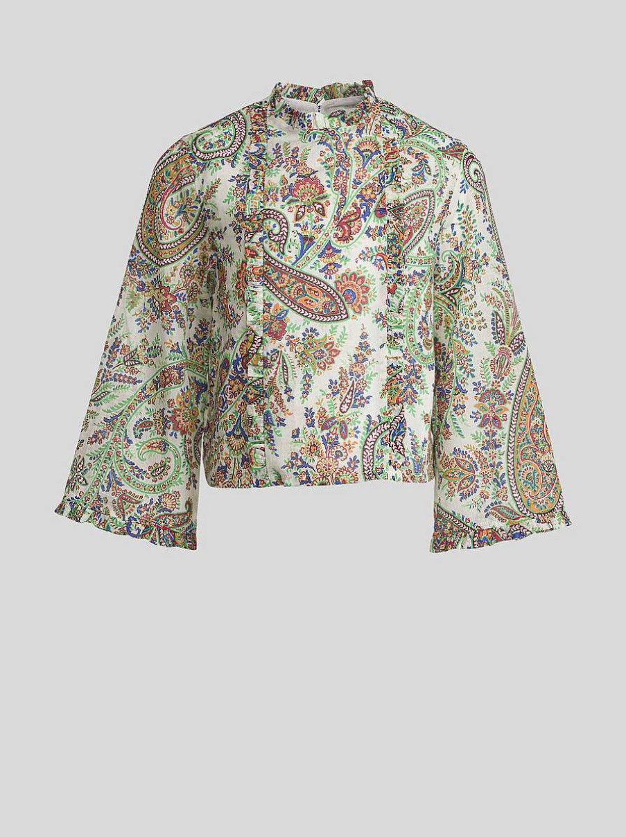 ETRO Kid'S Floral Paisley Top | Topwear