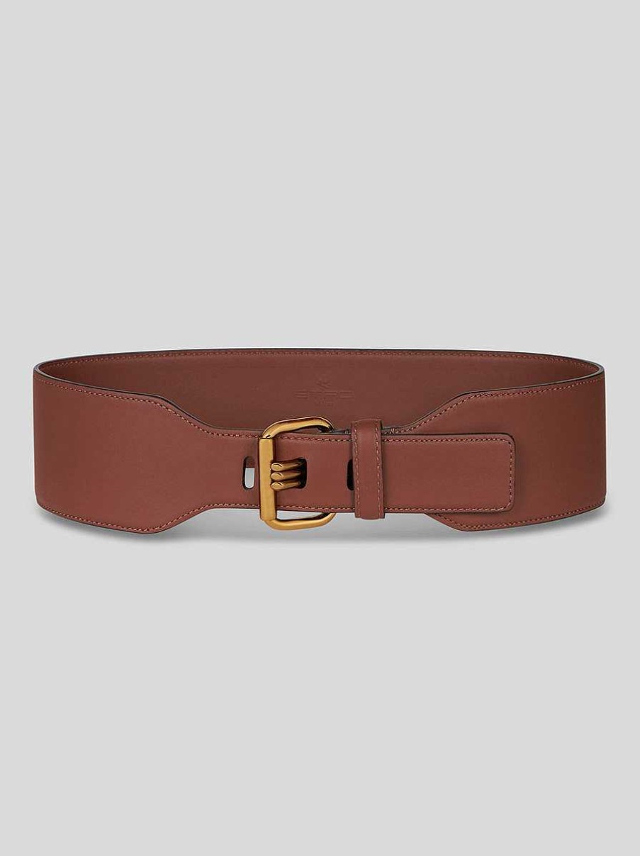 ETRO Leather Belt With Pegaso | Belts