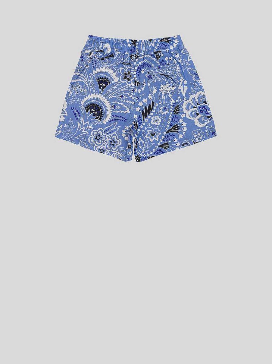 ETRO Baby Solid-Colour Paisley Bermuda Shorts | Baby Boy 12-36 Months