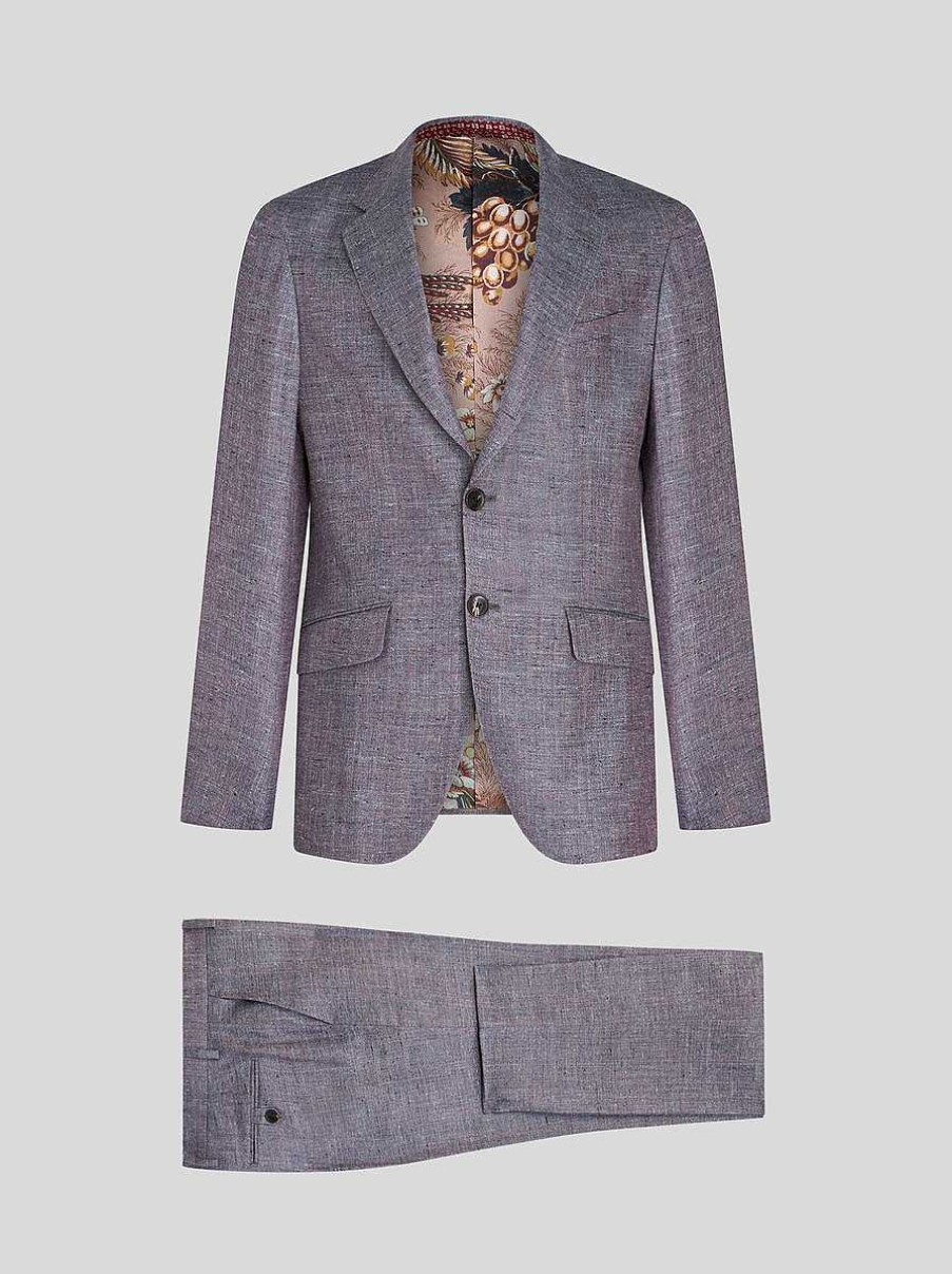 ETRO Tailored Silk And Linen Suit | Suits