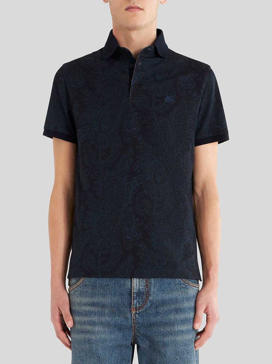 ETRO Paisley Cotton Polo Shirt | Polo Shirts