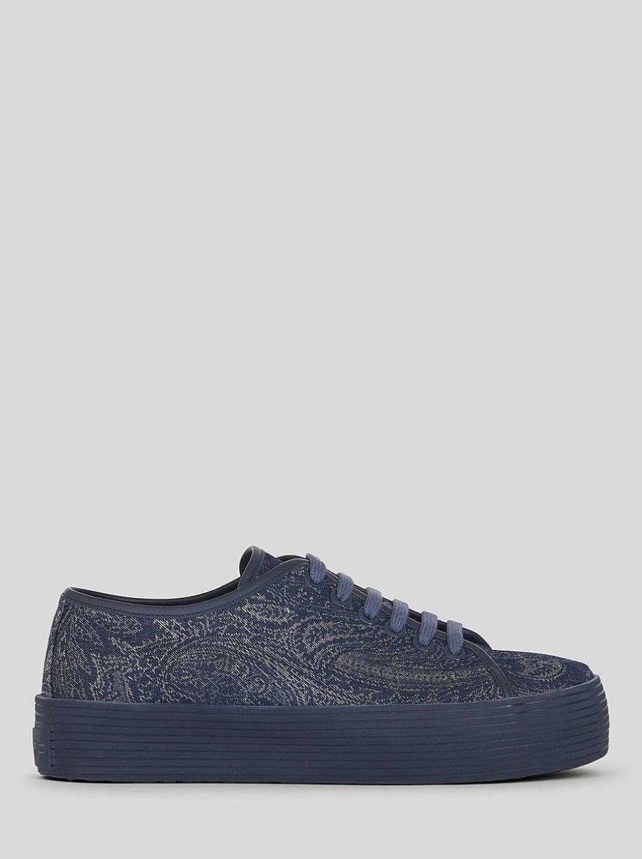 ETRO Paisley Denim Sneakers | Sneakers