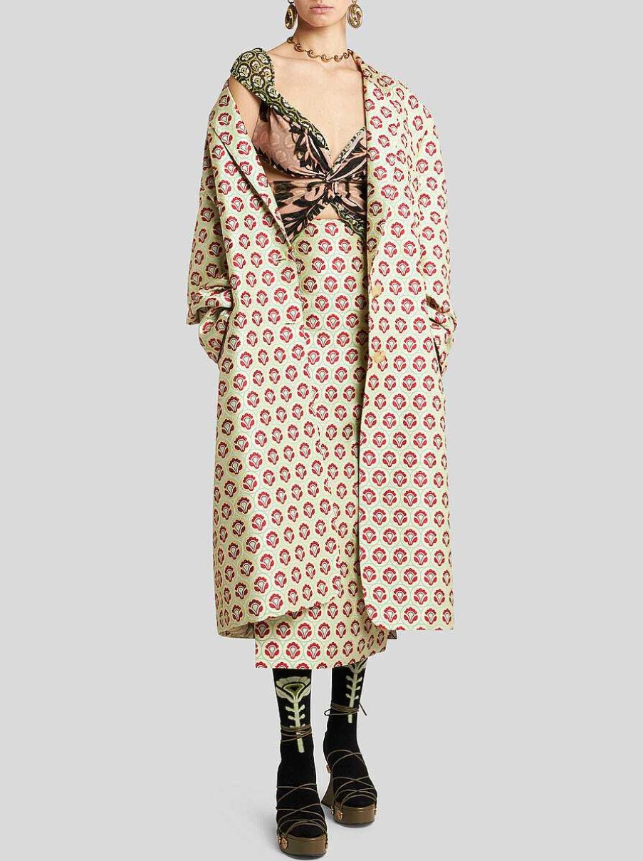 ETRO Shiny Jacquard Duster Coat | Coats And Outerwear