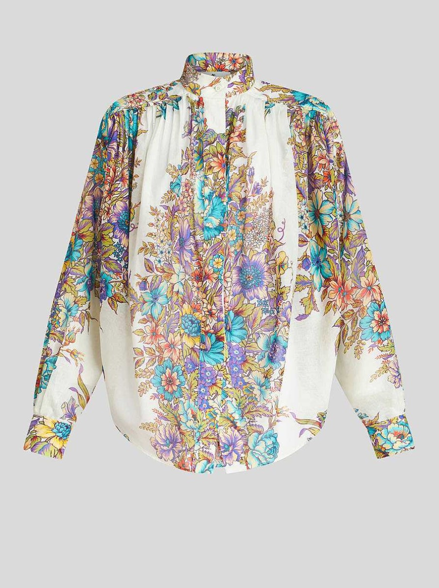 ETRO Blouse With Bouquet Print | Shirts And Blouses