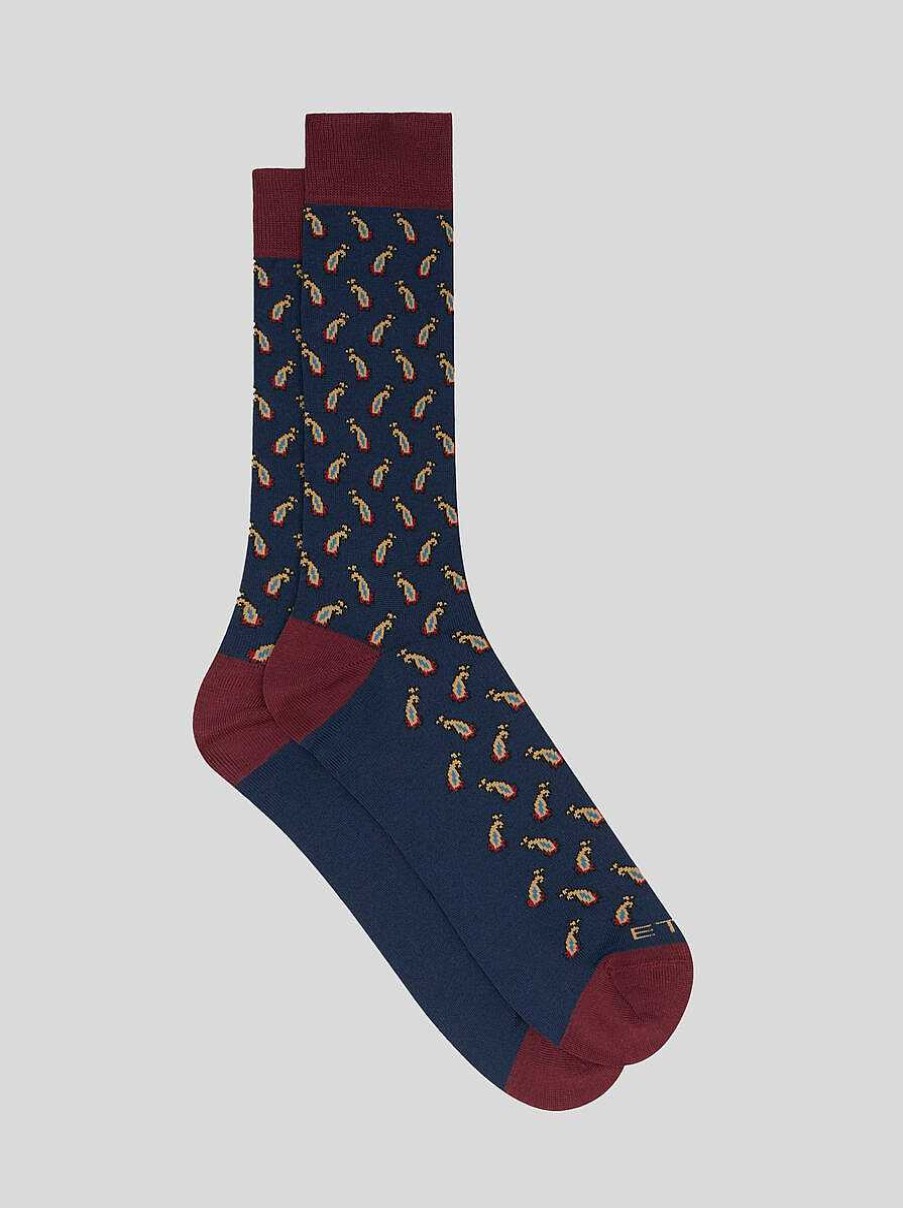 ETRO Micro Paisley Jacquard Socks | Socks