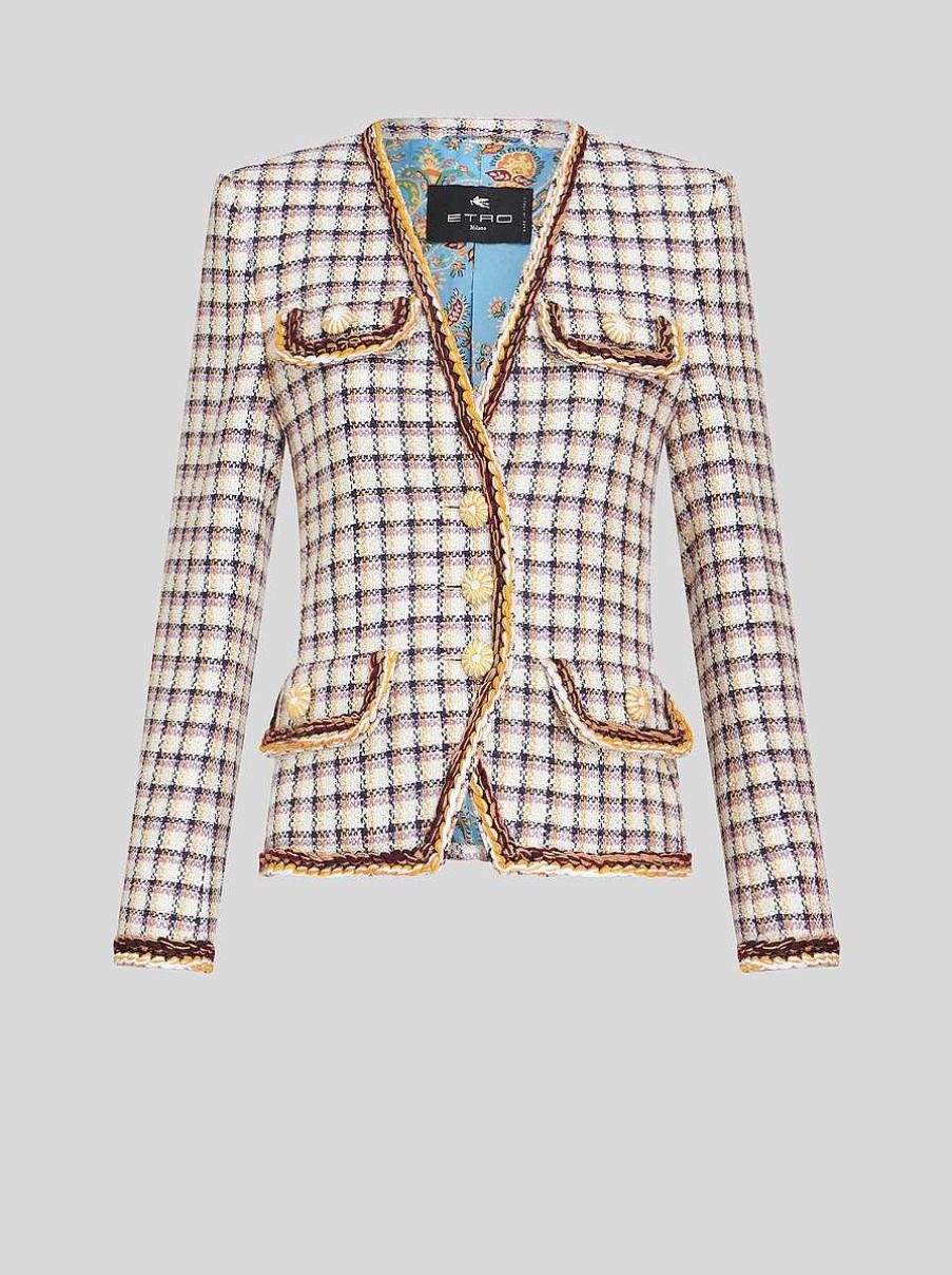 ETRO Check Jacquard Jacket | Jackets