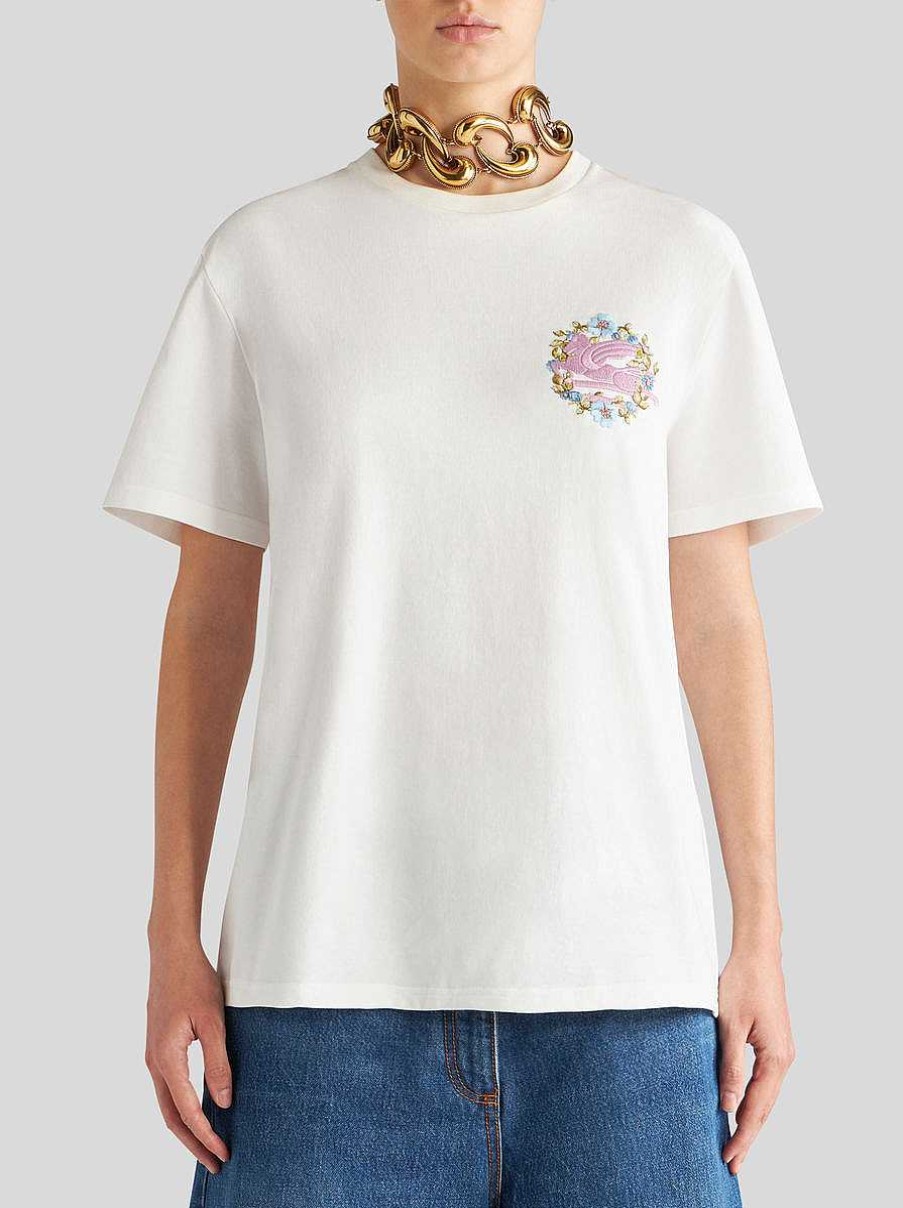 ETRO T-Shirt With Embroidery | Sweatshirts And T-Shirts