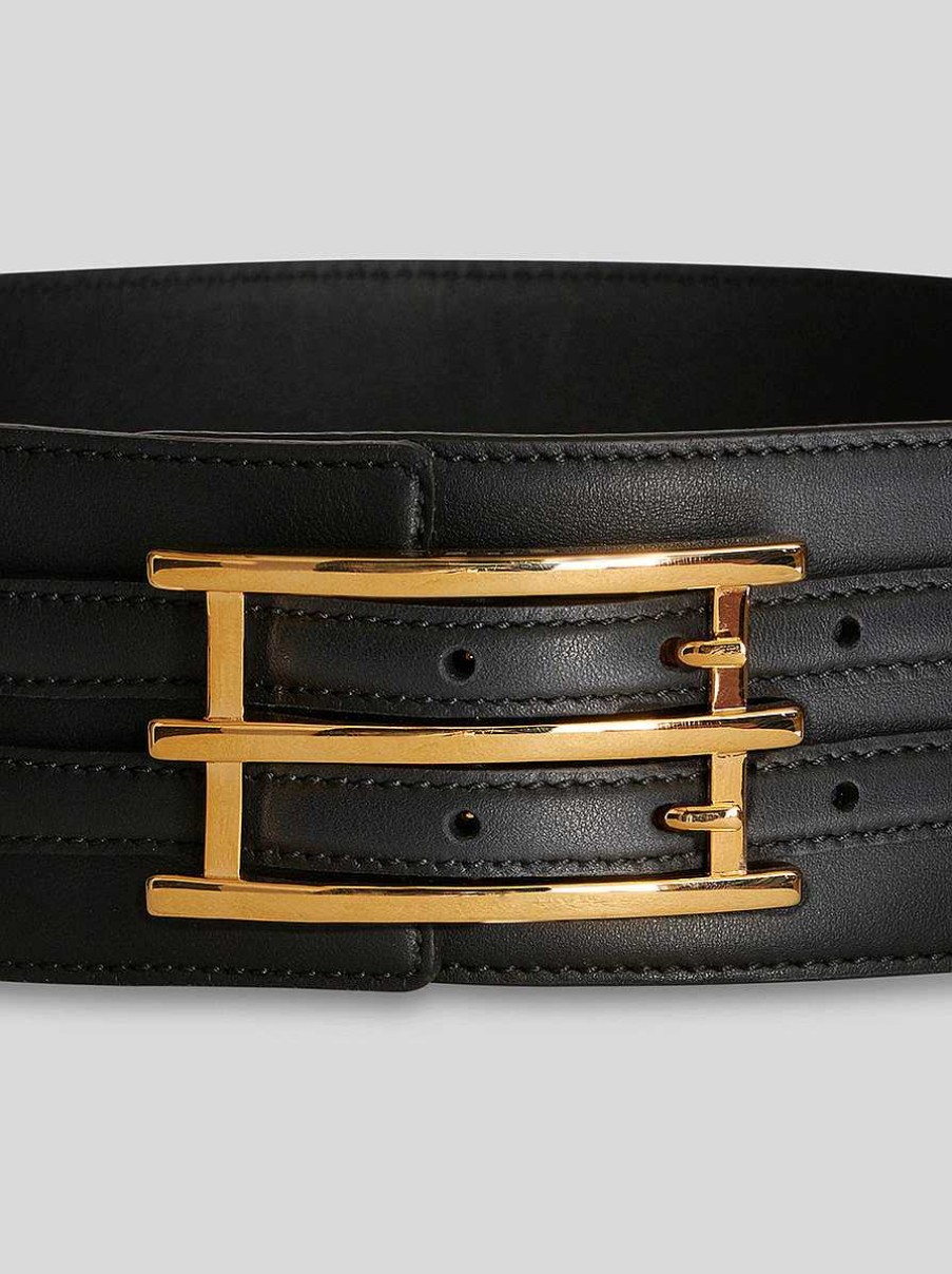 ETRO Leather Belt With Etro Buckle | Belts