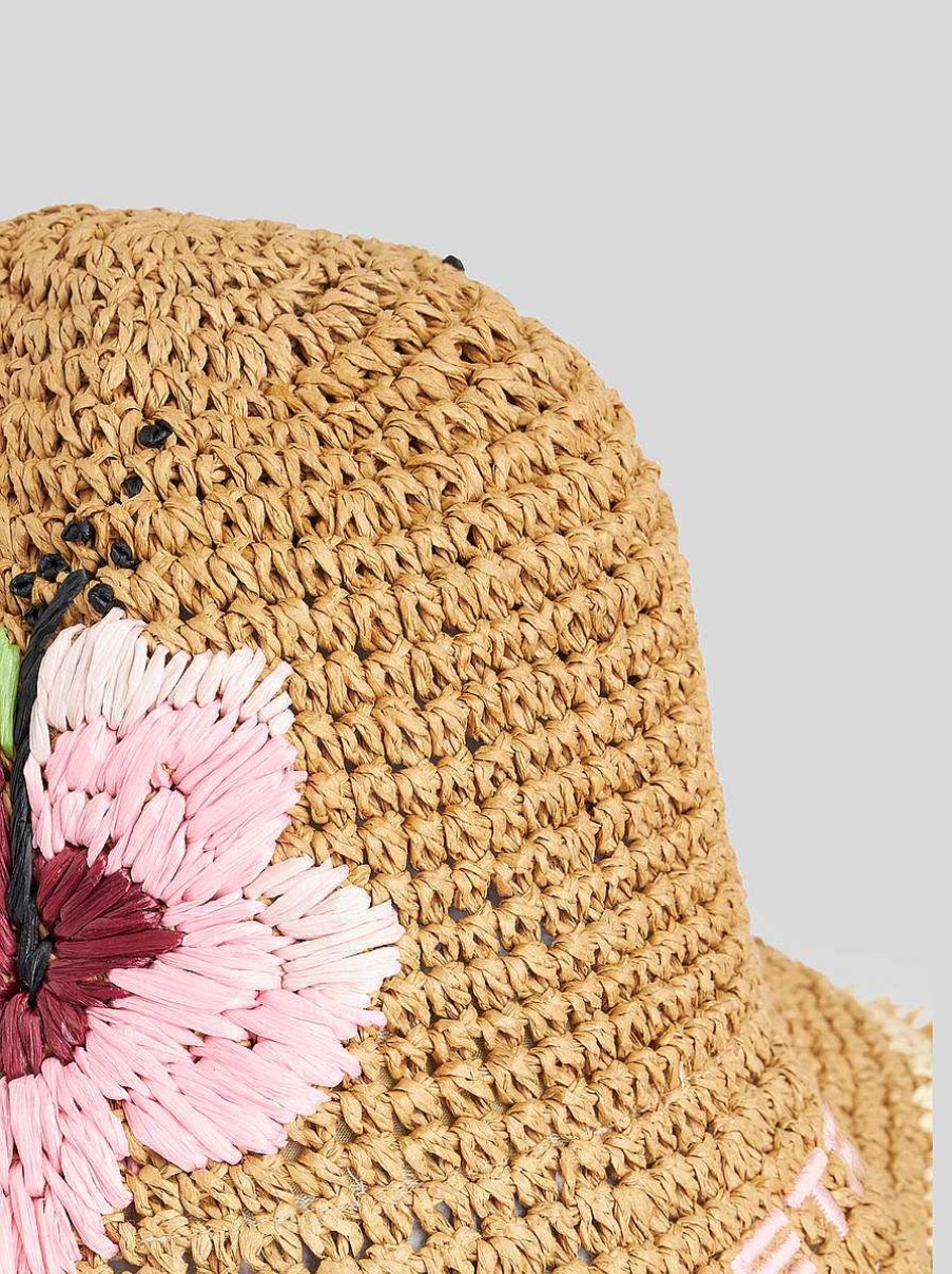 ETRO Raffia Bucket Hat With Embroidery | Hats And Gloves