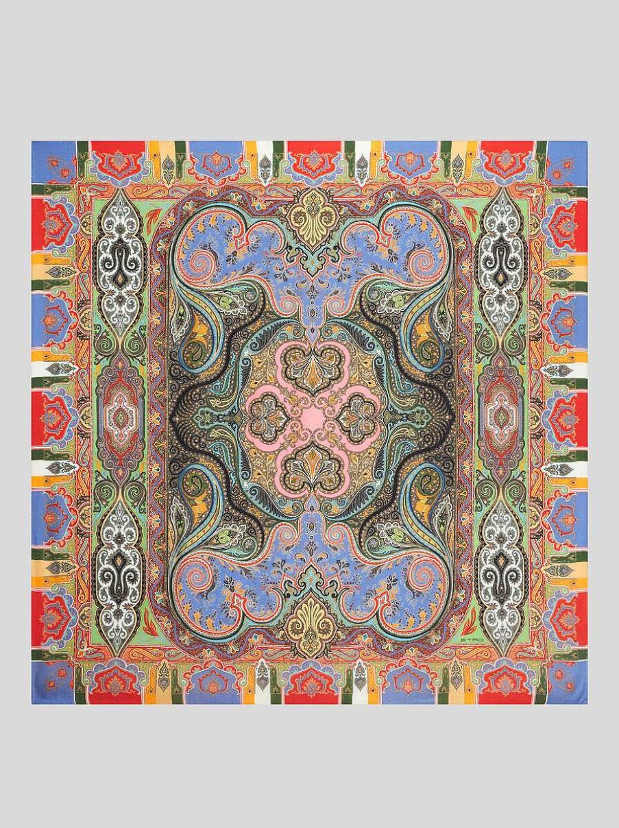 ETRO Paisley Silk And Cashmere Shawl | Scarves And Silk