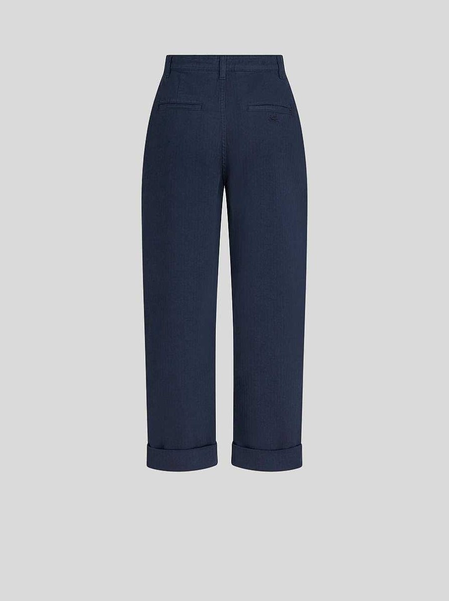 ETRO Cropped Chino Trousers | Trousers