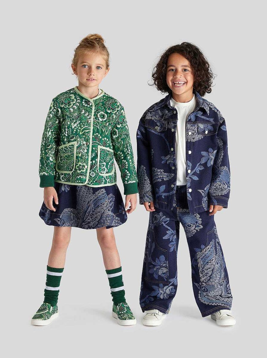 ETRO Kid'S Denim Jacquard Jacket | Topwear