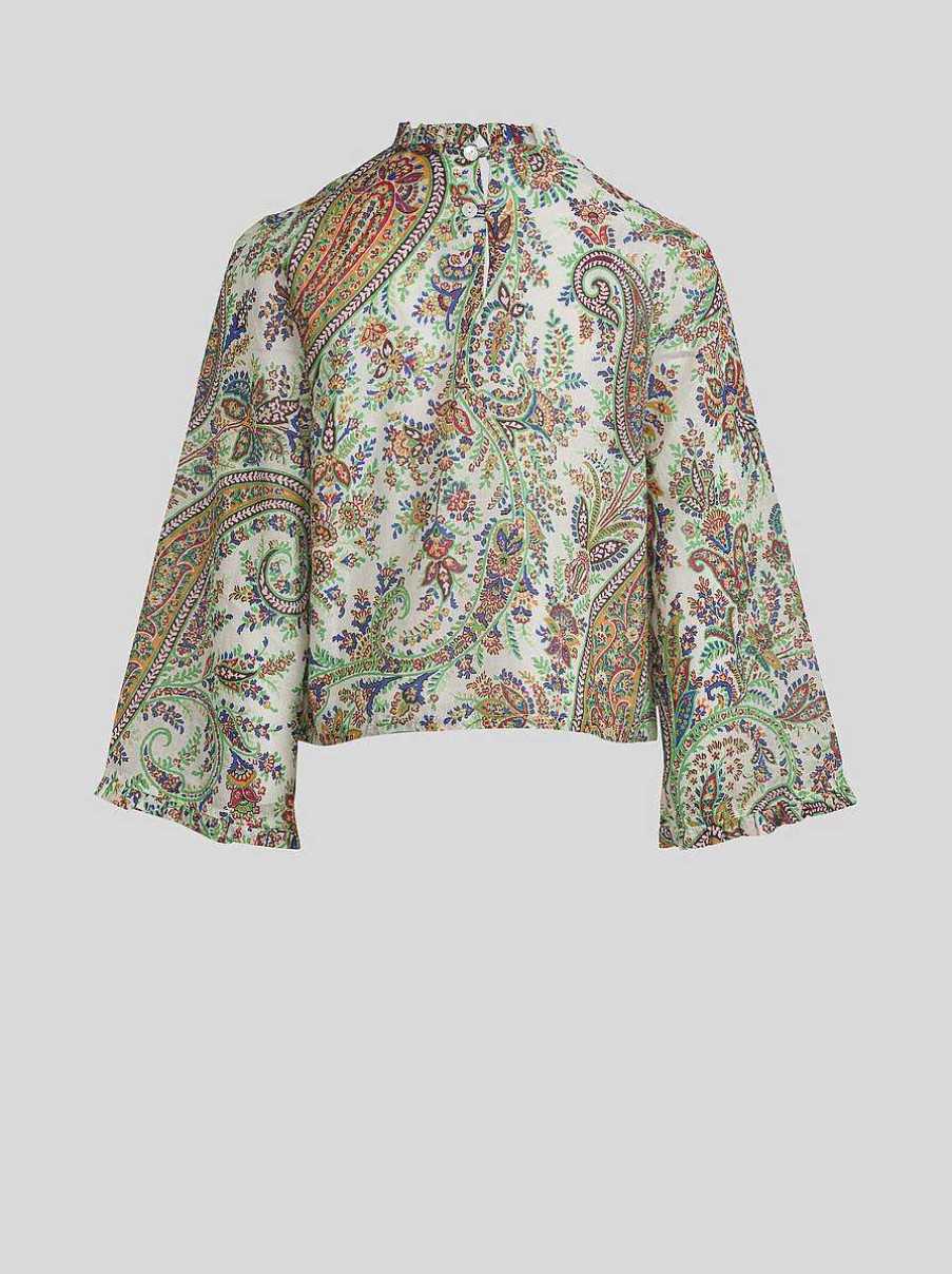 ETRO Kid'S Floral Paisley Top | Topwear