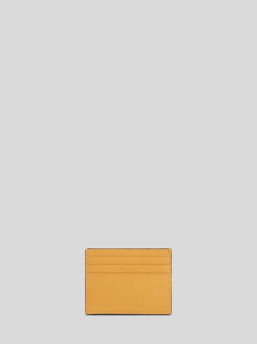 ETRO Leather Credit Card Holder With Pegaso | Wallets And Credit Card Holder