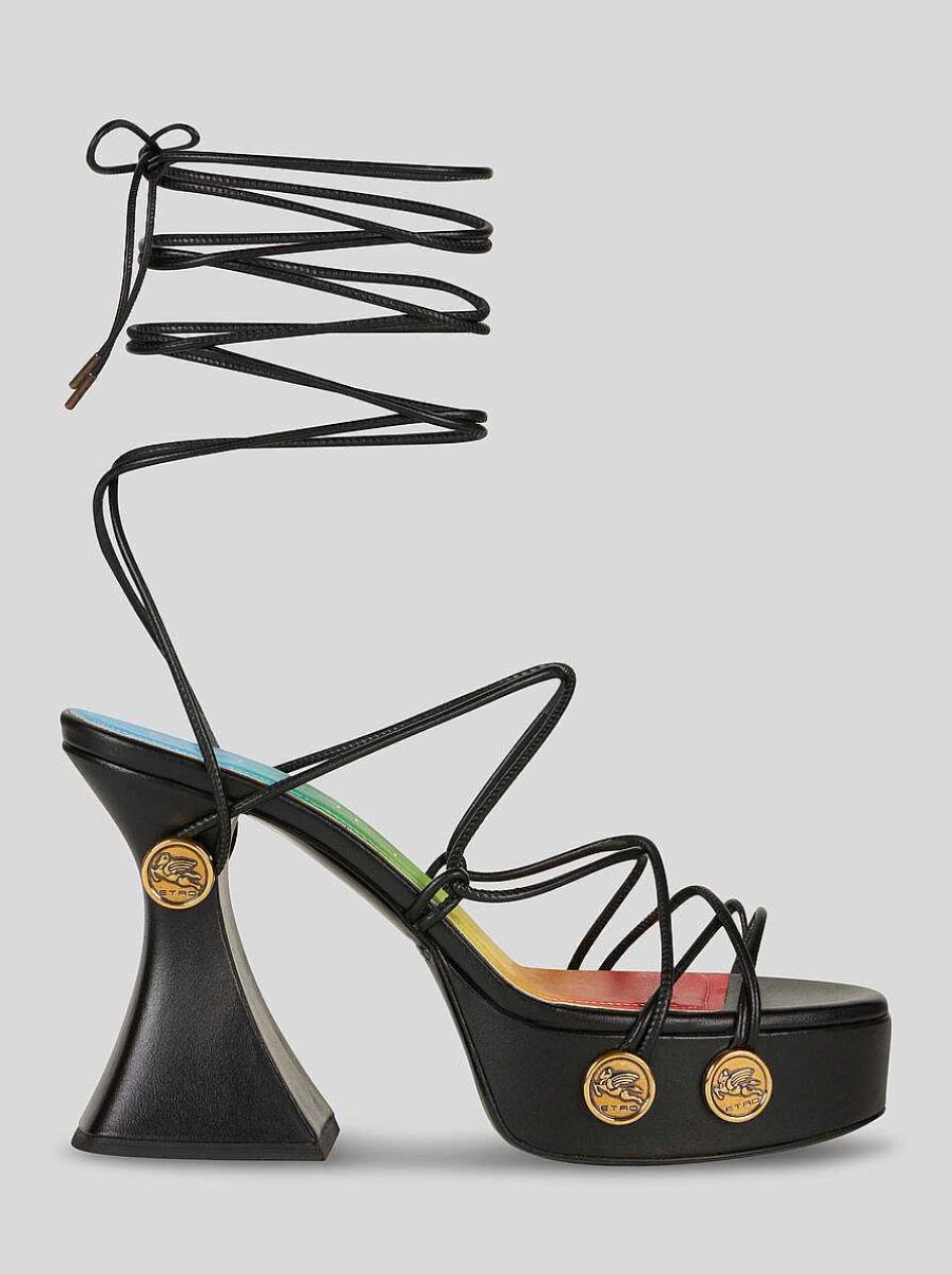 ETRO Platform Sandals With Straps And Studs | Sandals And Clogs