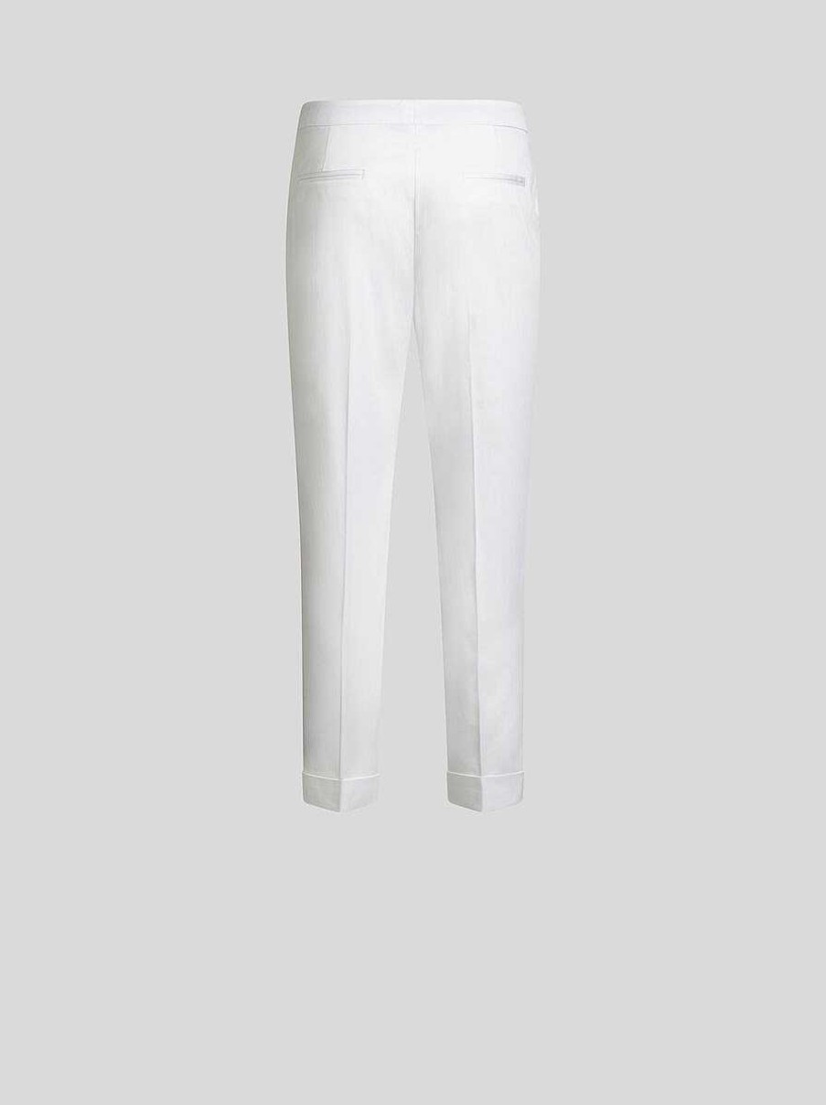 ETRO Cropped Stretch Fabric Trousers | Trousers