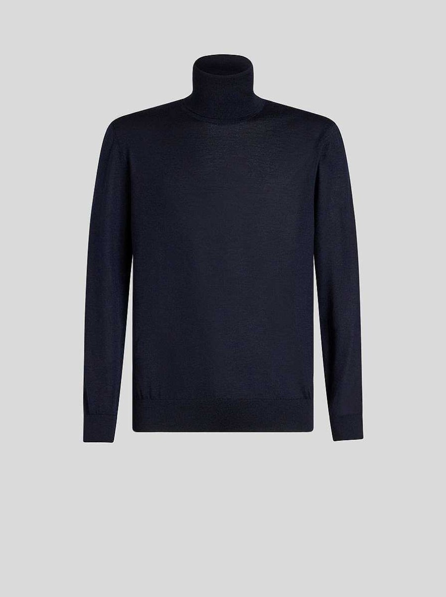 ETRO High Neck Jumper With Logo On Rear | Knitwear