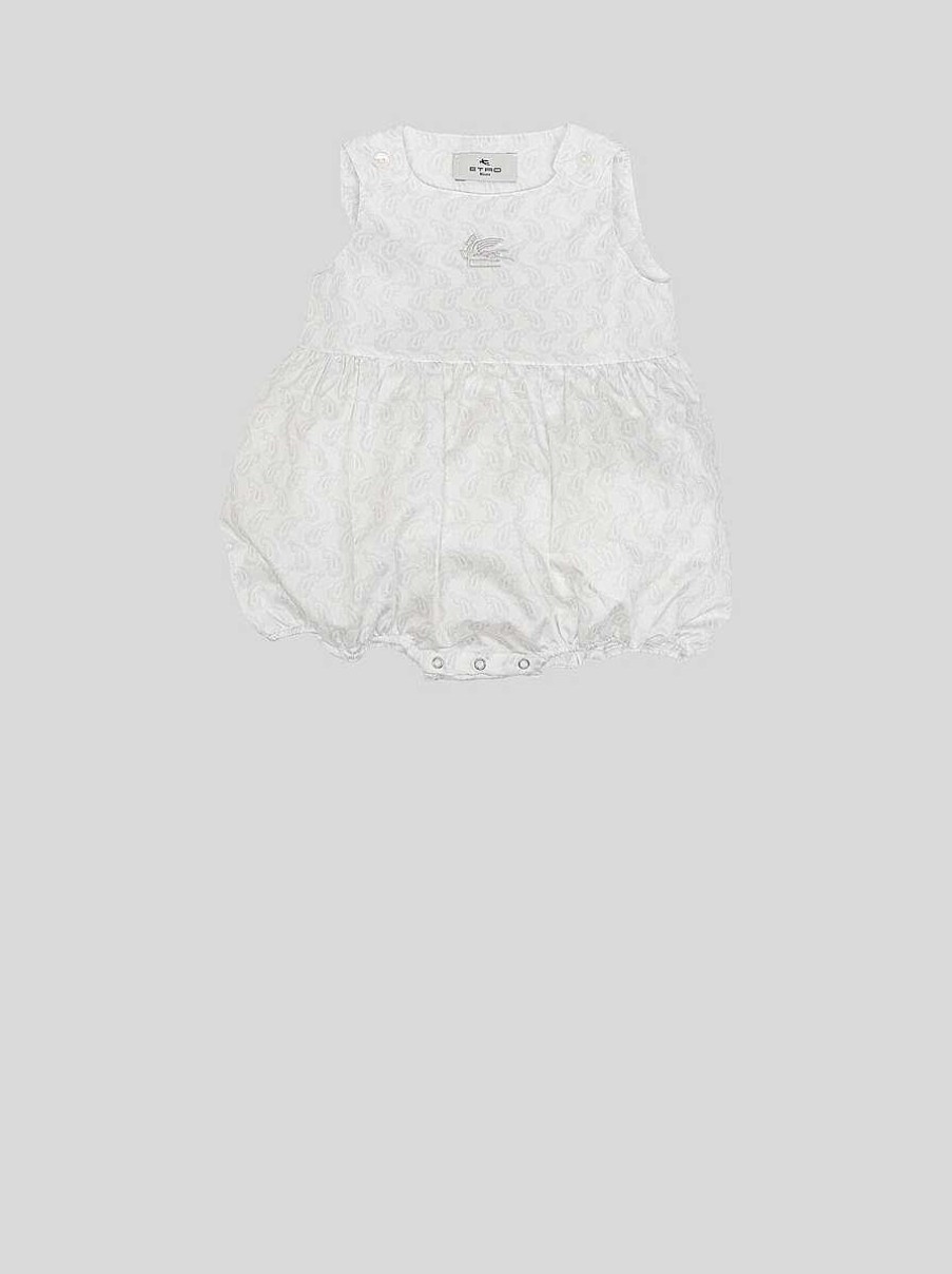 ETRO Sleeveless Micro-Paisley Romper Suit | Clothing