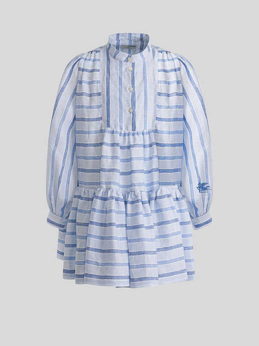 ETRO Kid'S Striped Linen Dress | Dresses