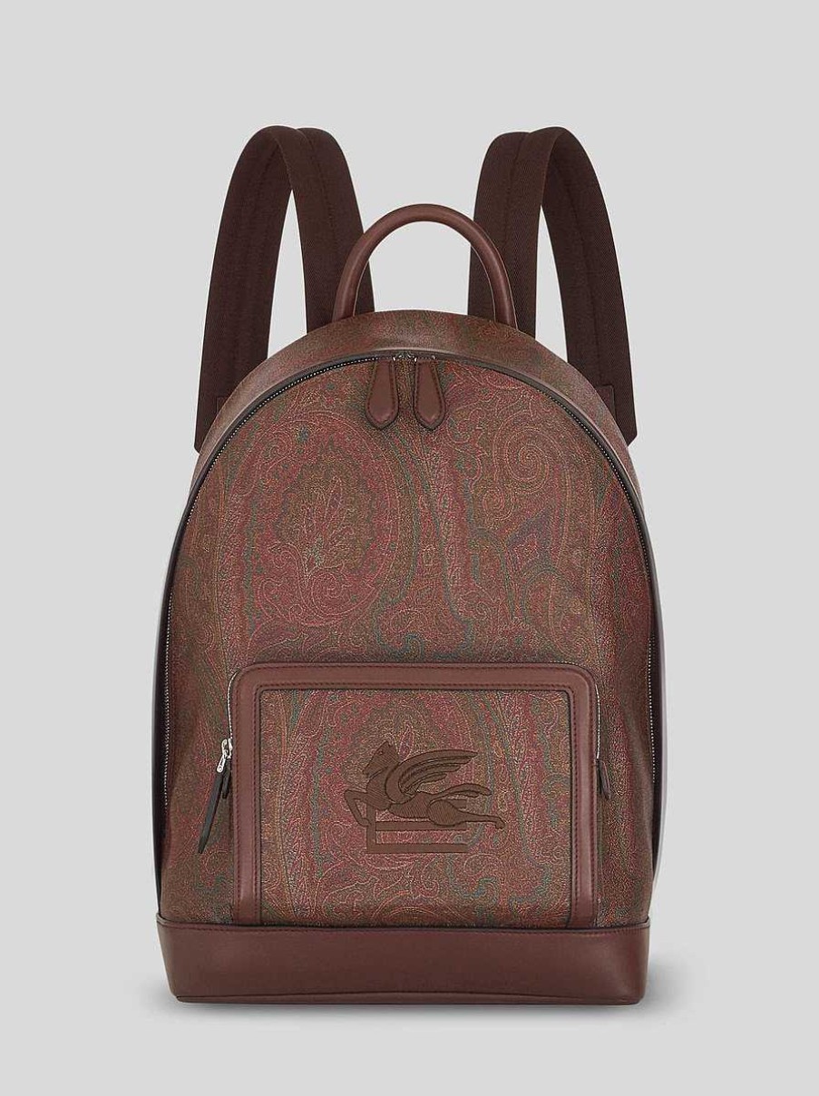 ETRO Paisley Backpack With Pegaso Detail | Backpacks And Belt Bags