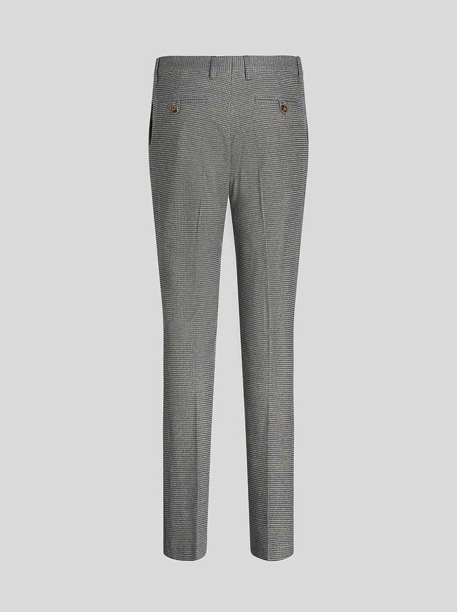 ETRO Linen Jacquard Trousers | Trousers