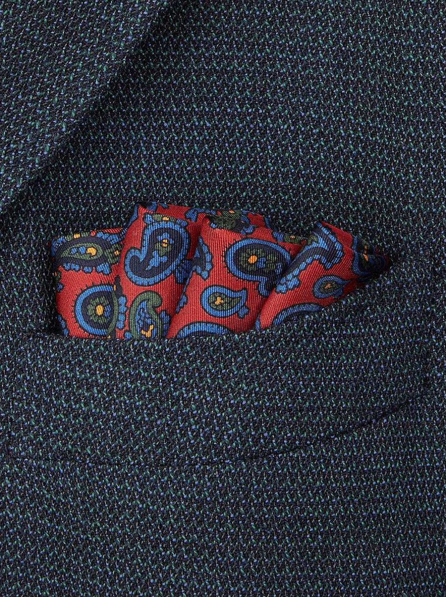 ETRO Paisley Silk Pocket Square | Ties And Pocket Squares