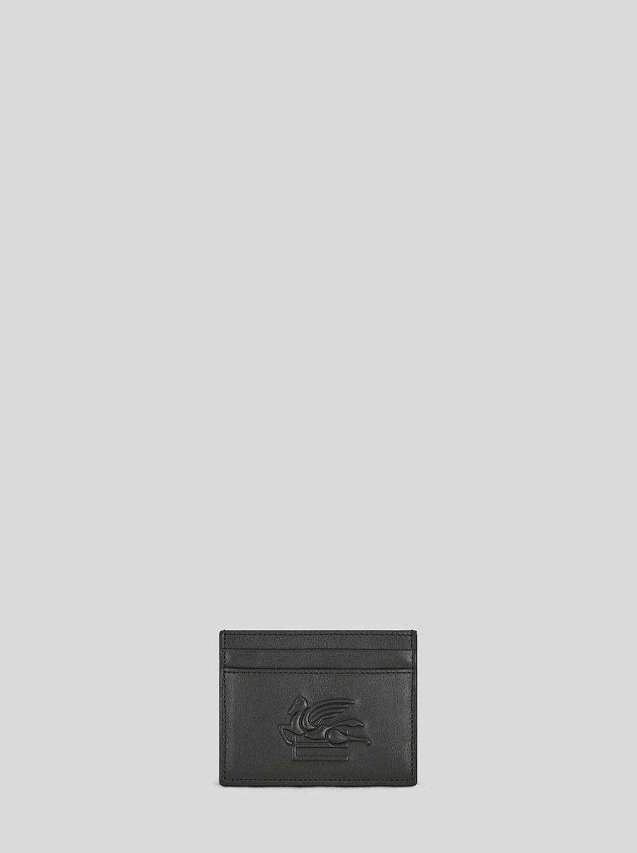 ETRO Card Holder With Embossed Logo | Wallets And Credit Card Holder