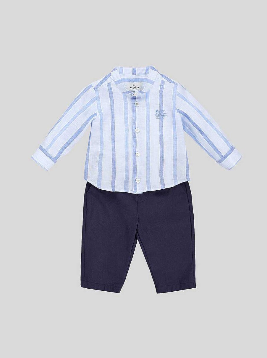 ETRO Baby Striped Linen Shirt | Baby Boy 12-36 Months