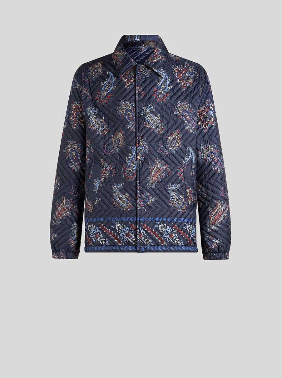 ETRO Quilted Jacket With Paisley Print | Coats And Outerwear