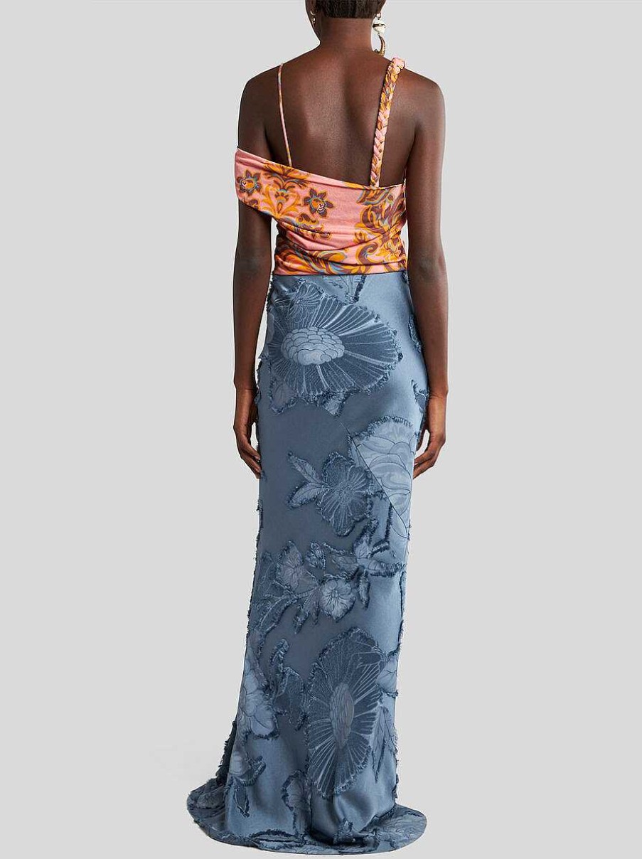 ETRO Jersey And Jacquard One-Shoulder Dress | Dresses