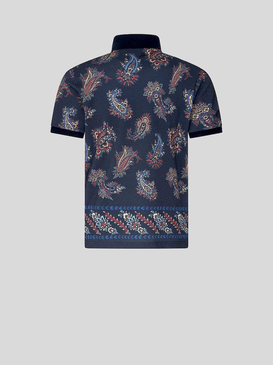 ETRO Paisley Cotton Polo Shirt | Polo Shirts