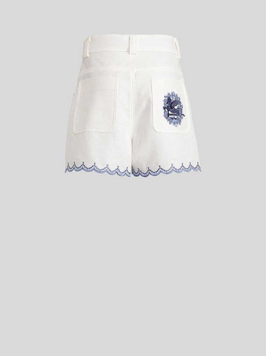 ETRO Kid'S Shorts With Embroideries | Trousers, Shorts And Skirts